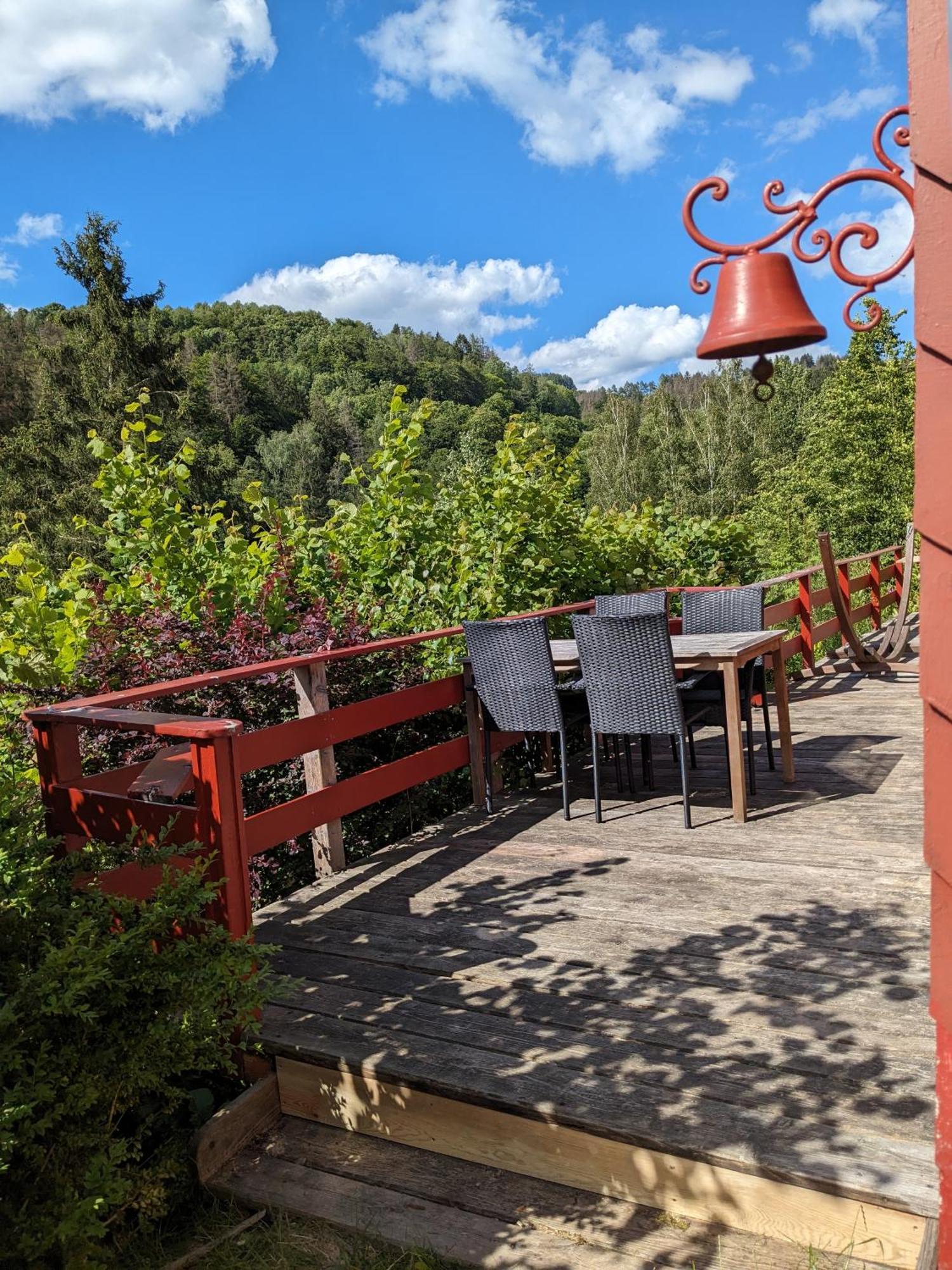 Ruhiges Ferienhaus Mit Sauna: Hellaberg III Langenbach  Exteriér fotografie